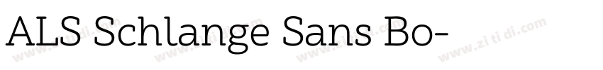 ALS Schlange Sans Bo字体转换